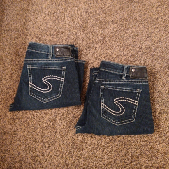 Silver Jeans Denim - 2 identical pairs of Silver suki blue jeans